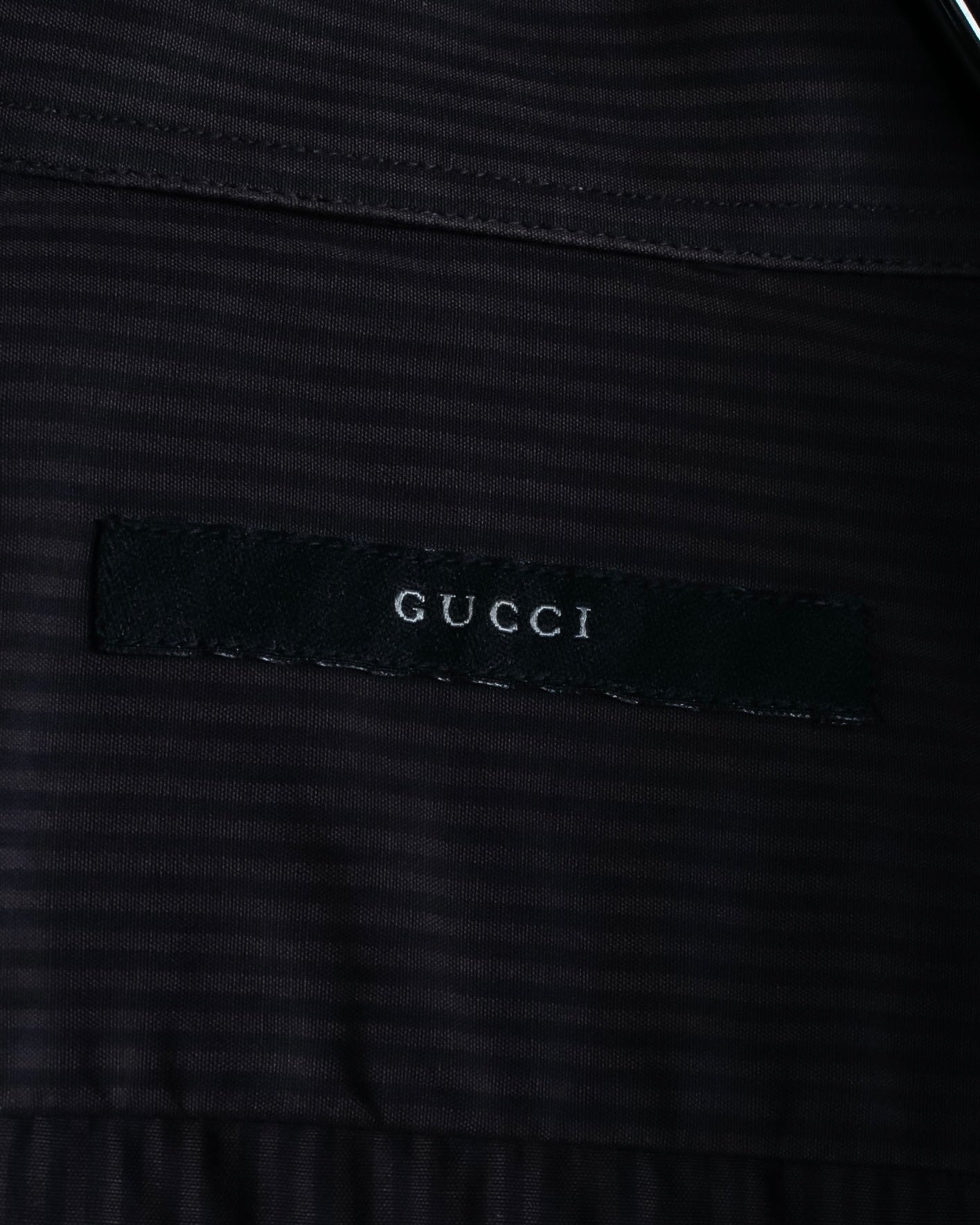 "GUCCI" Slightly glossy pinstripe oversized shirt