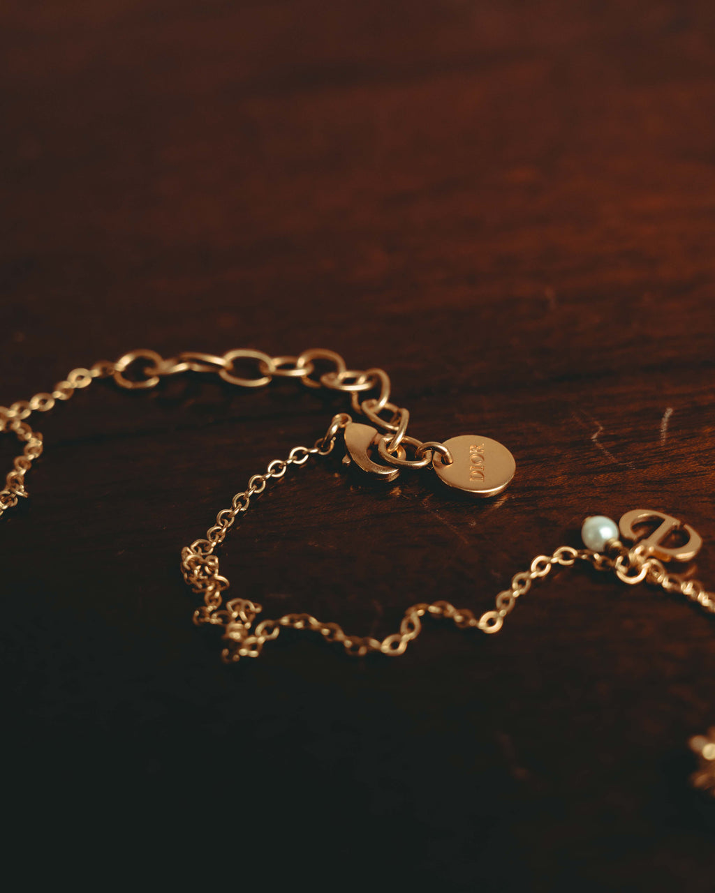 "Christian Dior" 2010's-20's Floral pearl necklace