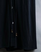 "GUCCI" Drawstring design pintuck long shirt