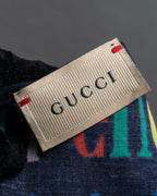 "GUCCI" Michele period Jetson collaboration silk scarf