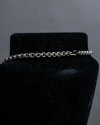 "BALENCIAGA" Gold glitter leaf motif necklace