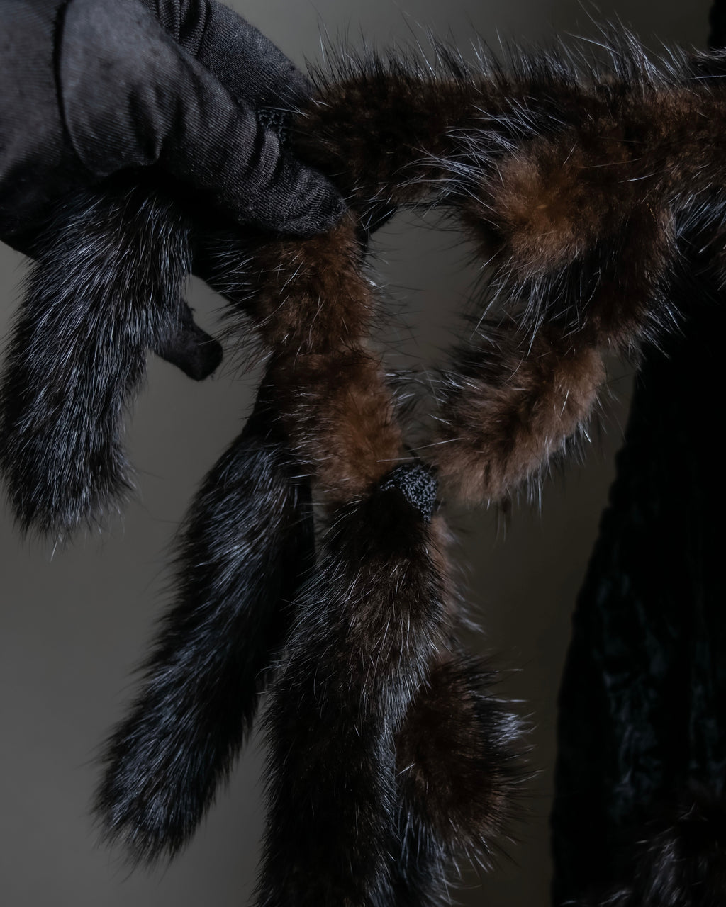 "FENDI" 1970's oversized astrakhan fur coat