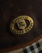 "BURBERRYS" 90’s PVC＆leather 2-way bag