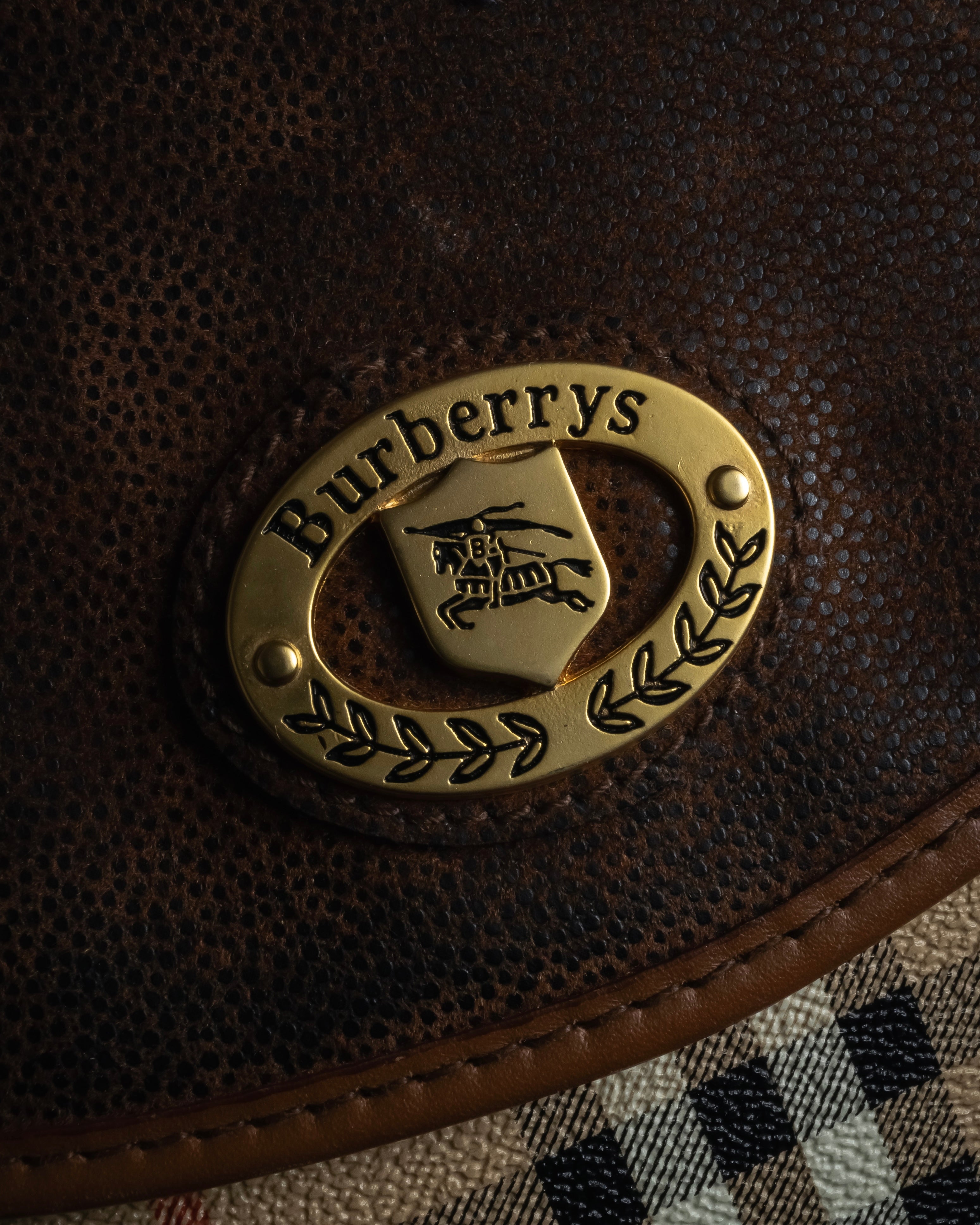 "BURBERRYS" 90’s PVC＆leather 2-way bag