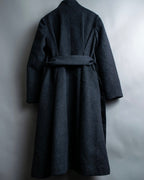 "RUIRUE BOUTIQUE" Shawl collar flare silhouette coat