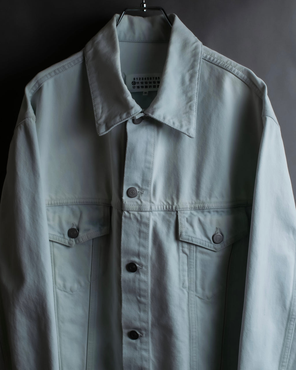 "MAISON MARGIELA" 20SS Washed pale blue denim jacket