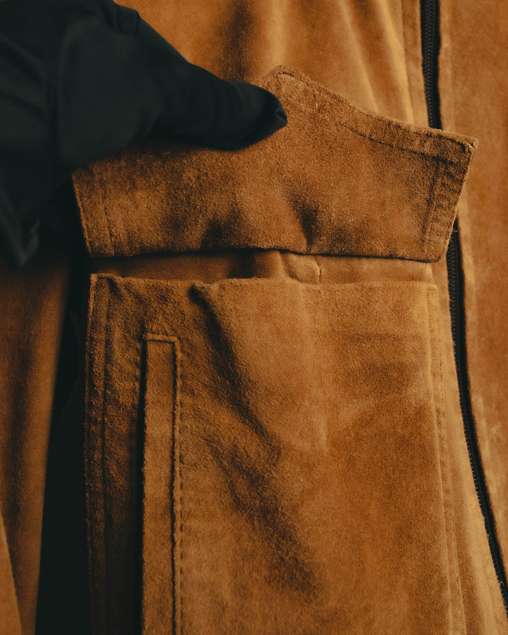 -SPECIAL- “GUCCI” 70’s-80’s Bovine suede bomber jacket