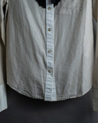"LOUIS VUITTON" Ribbon frill design regular collar shirt