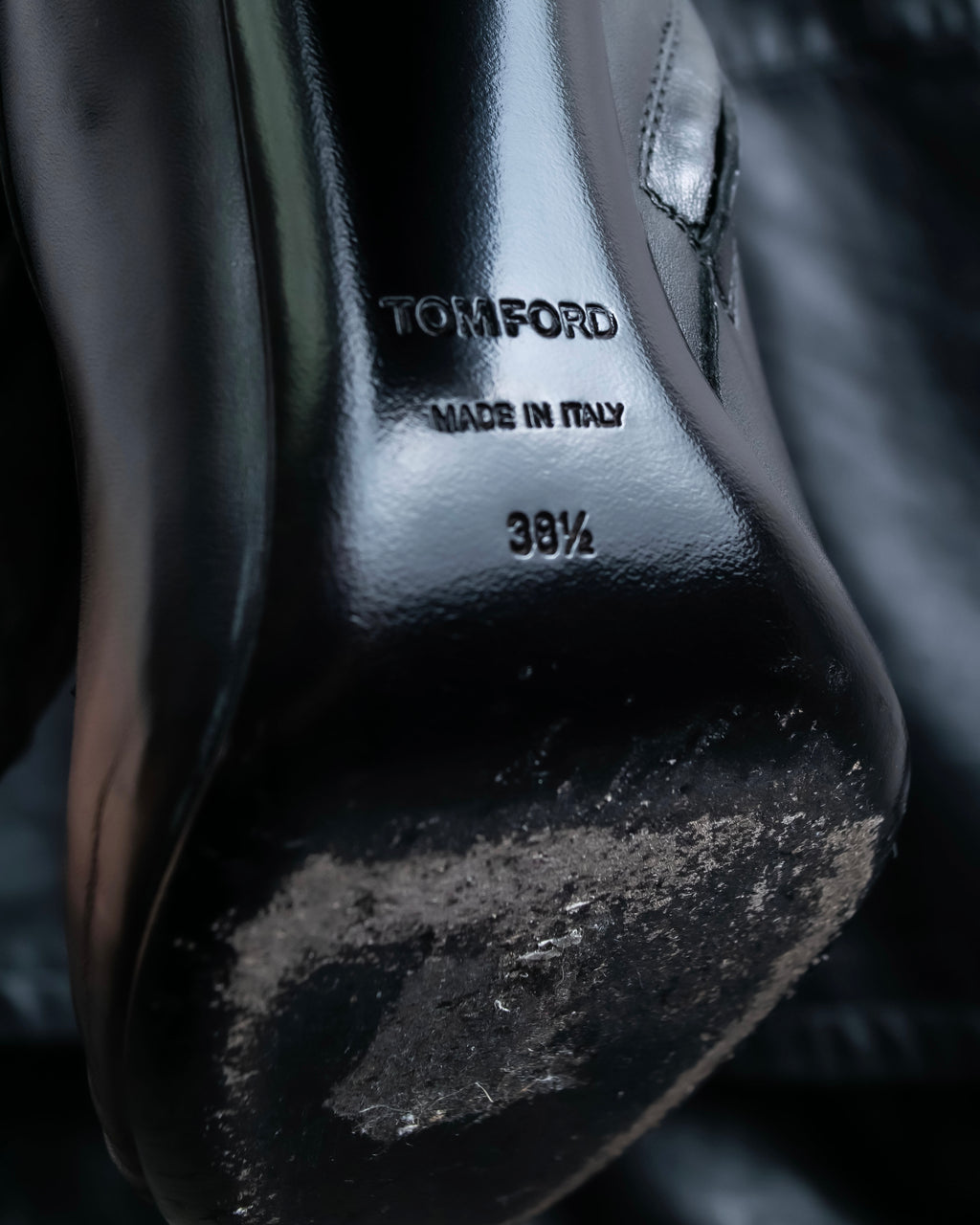 "TOM FORD" Fringe detail western long boots