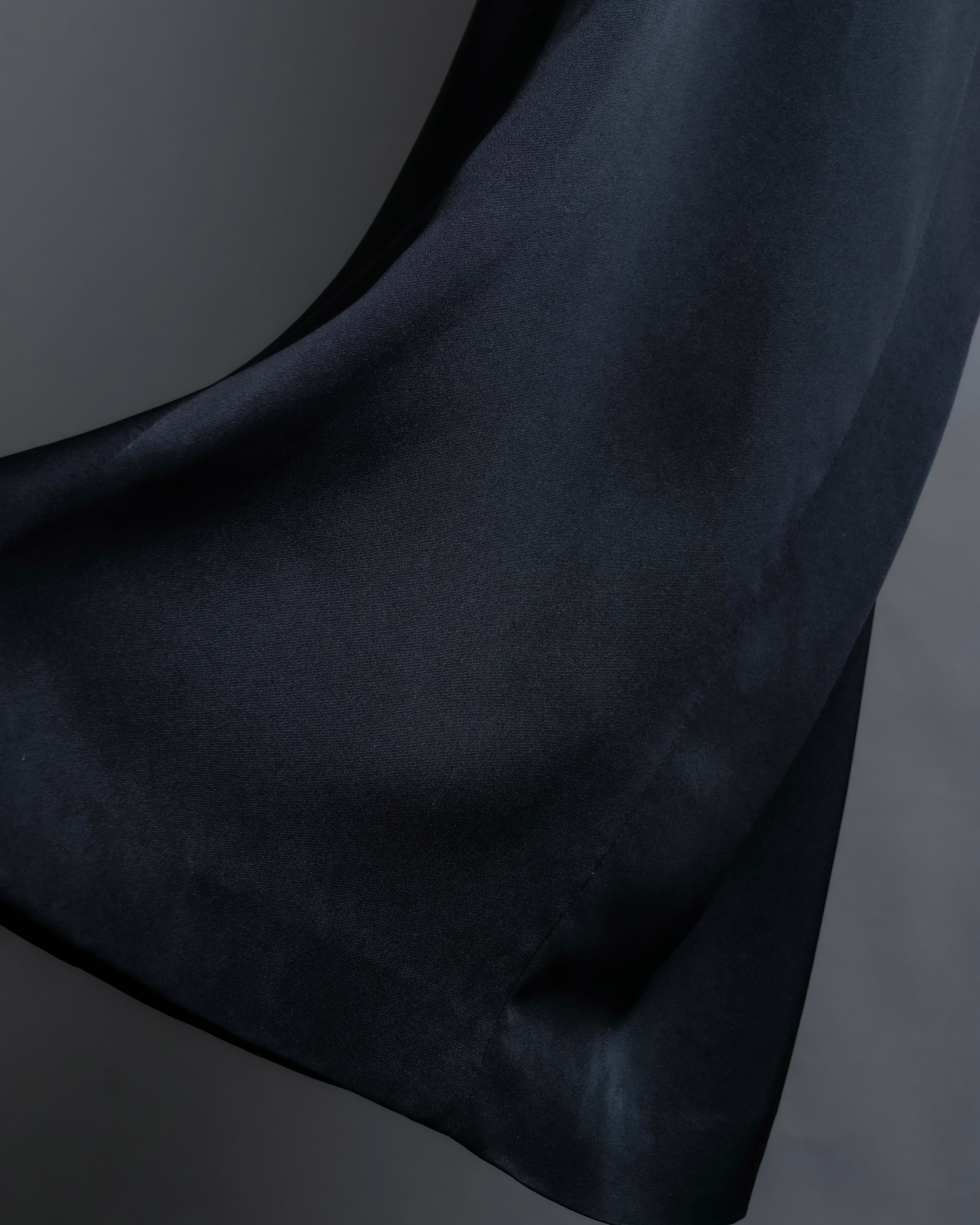 “CHANEL” Designed hem silk flare pants