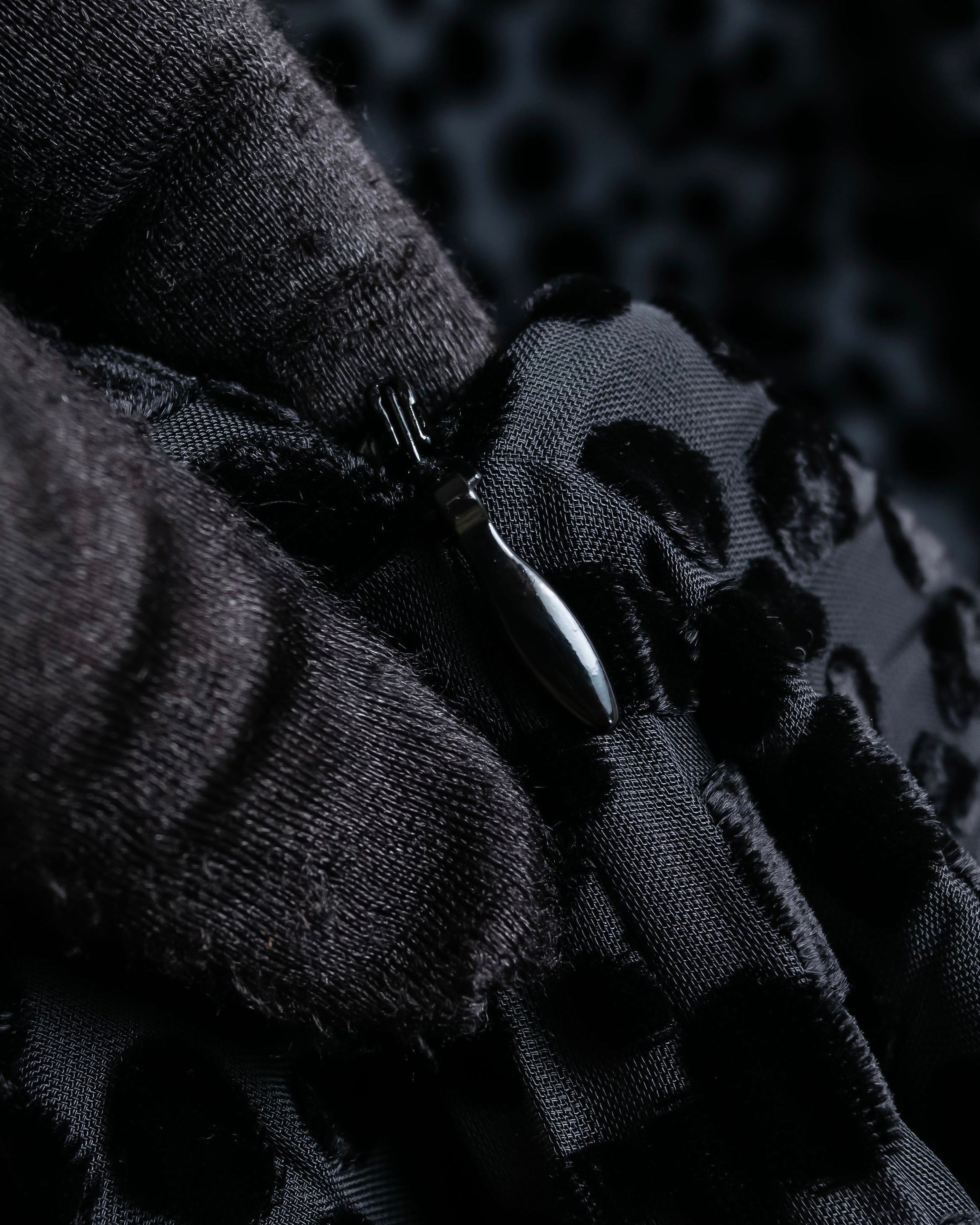 "EMPORIO ARMANI" Velvet dot beautiful pleated dress