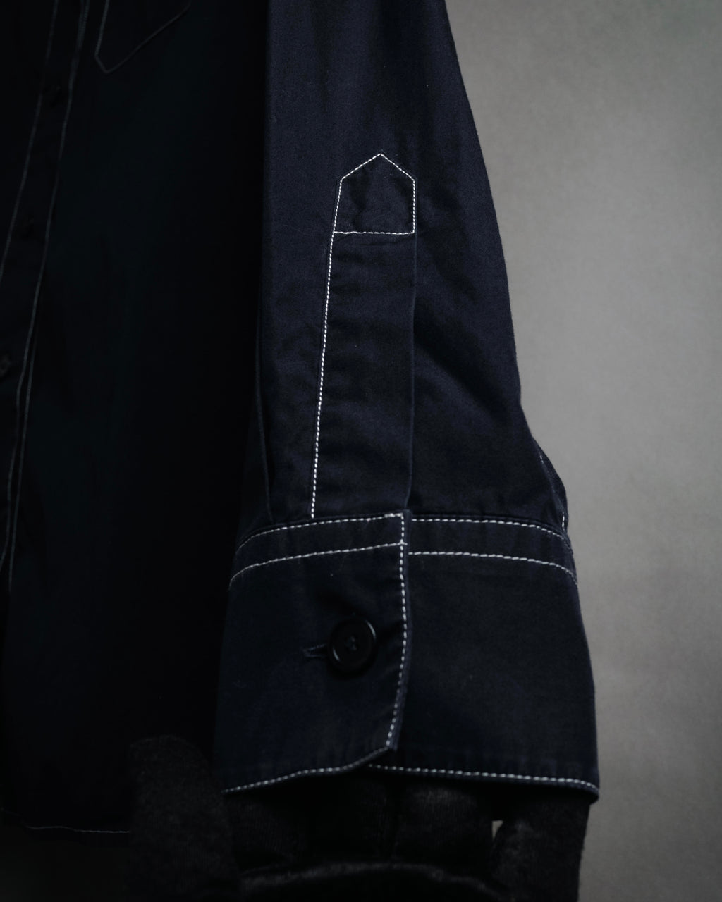 “BOTTEGA VENETA” 2010’s contrast stitch uniform cotton shirt