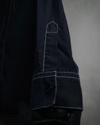 “BOTTEGA VENETA” 2010’s contrast stitch uniform cotton shirt