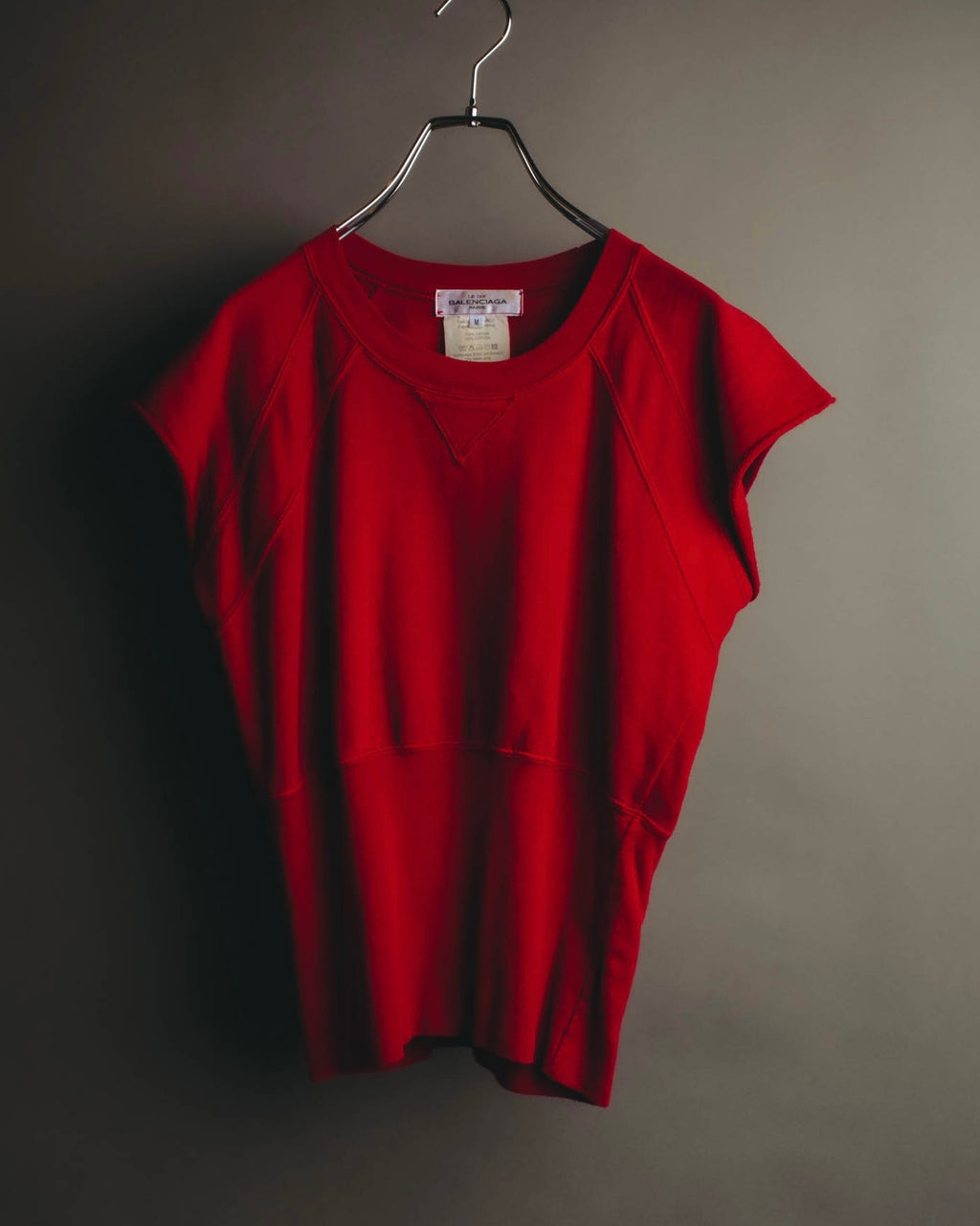 "BALENCIAGA" 00's Sleeveless cotton sweatshirt