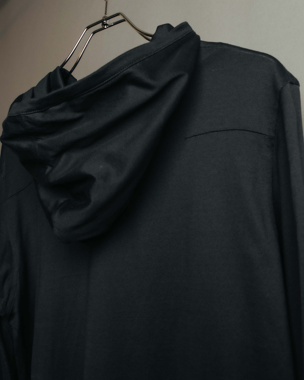 "Dior" 00's Vintage minimalist full-zip jersey hooded sweatshirt