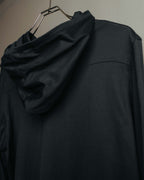 "Dior" 00's Vintage minimalist full-zip jersey hooded sweatshirt