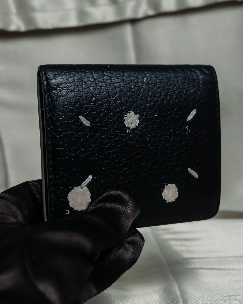 "Maison Margiela" 2020ss Splash Paint Leather Wallet
