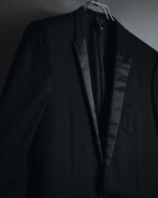 "Dior Homme" Chris Van Assche design satin lapel tuxedo set up