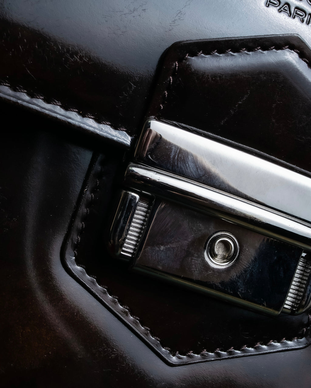 "BALENCIAGA" Patine leather briefcase bag