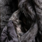 "EMBA" Large collar mid length fur coat