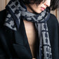 "HERMES" H pattern monotone color long stole