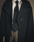 -SPECIAL- “HERMÈS” 2008-18 Suede cutwork leather tie