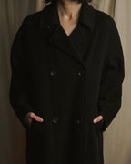 Abrigo de lana virgen de doble botonadura de los años 90-00 de "Max Mara"