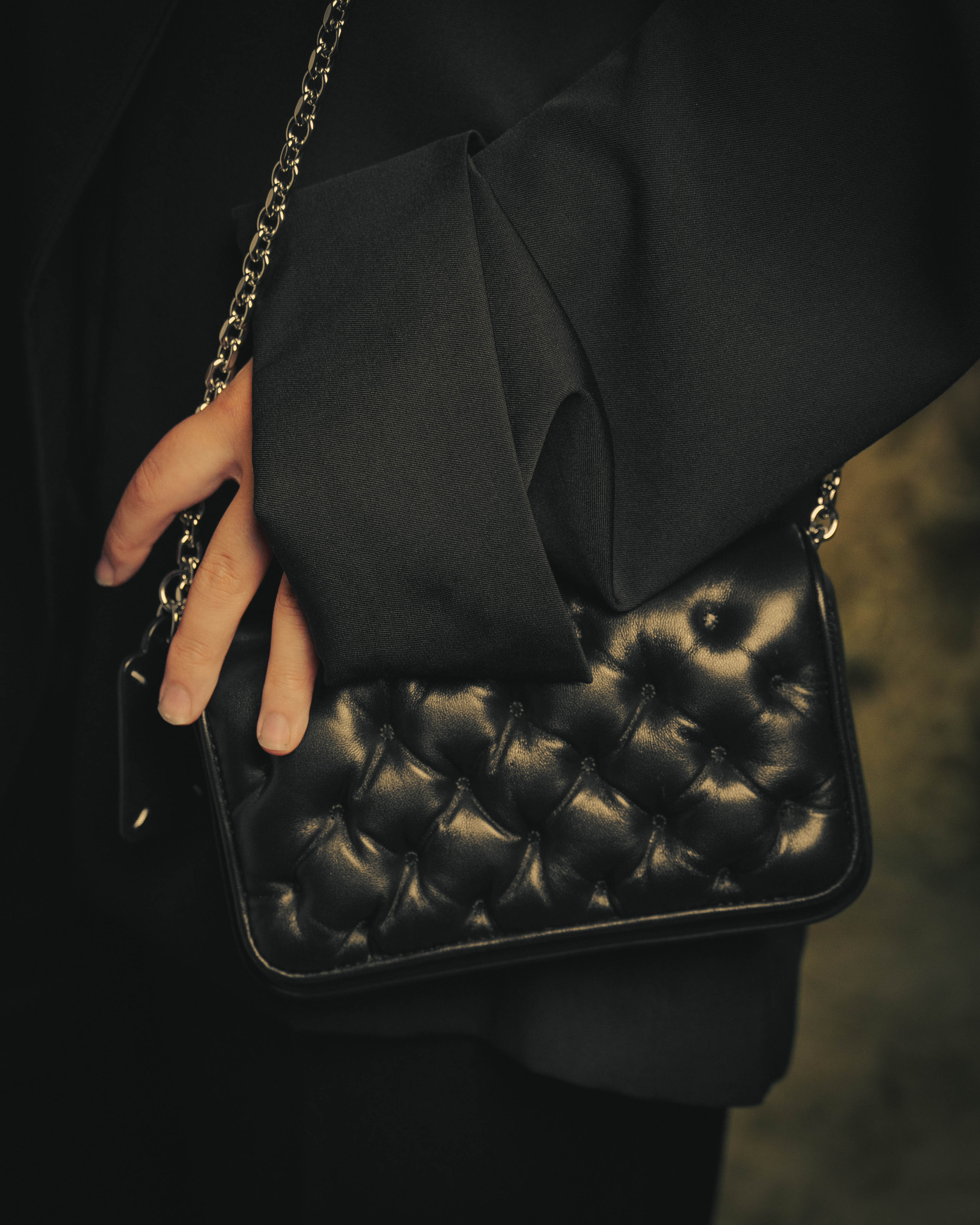 –SPECIAL– "Maison Margiela" 2020's Quilted leather chain shoulder bag