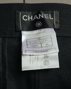 “CHANEL” 2004 Spring grosgrain straight trousers