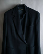 "DKNY" Asymmetrical design woven tailored jacket