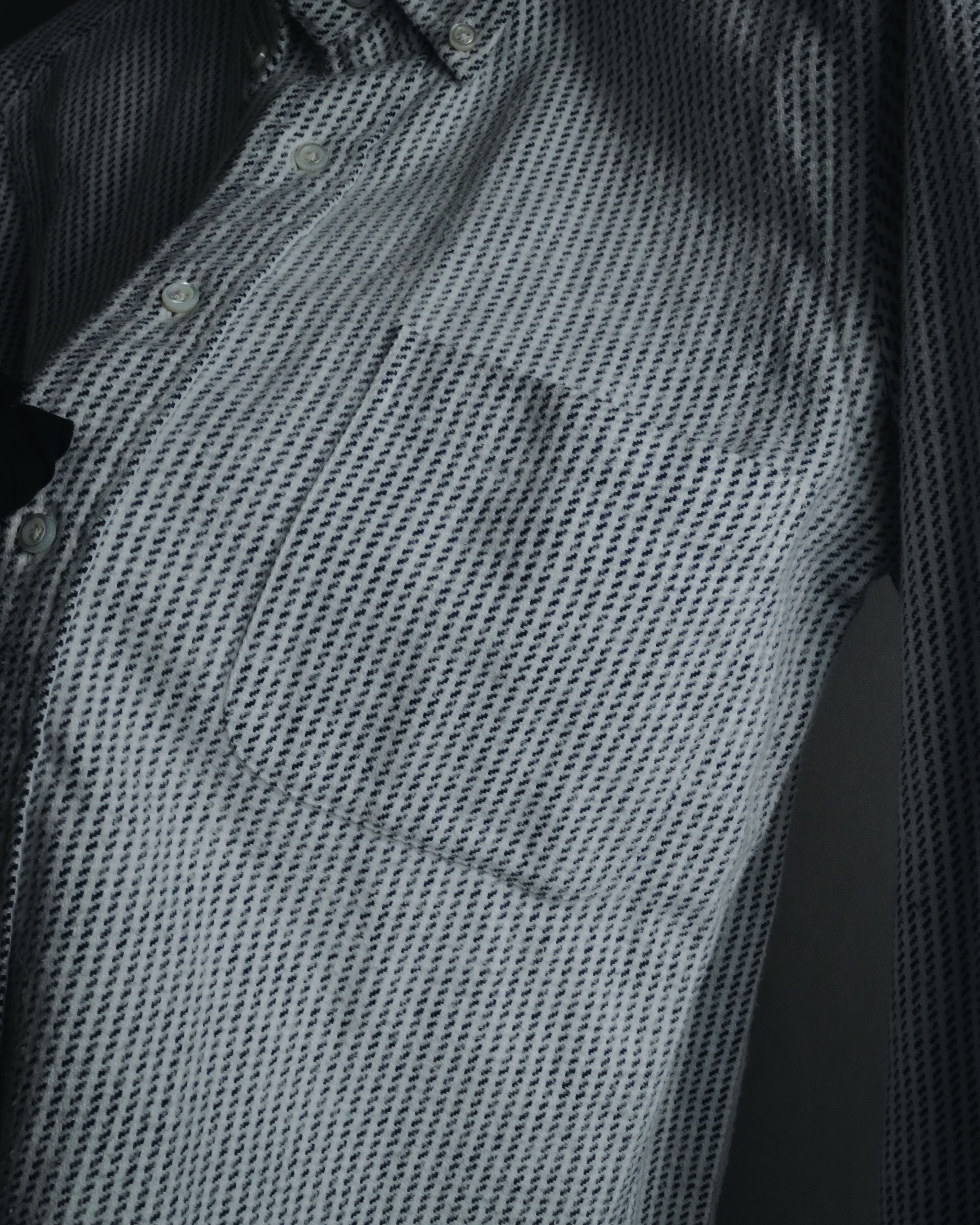 "THOM BROWNE" Micro patterned button-down shirt