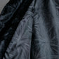 "EMPORIO ARMANI"  Leather belted design velour mid length gown coat