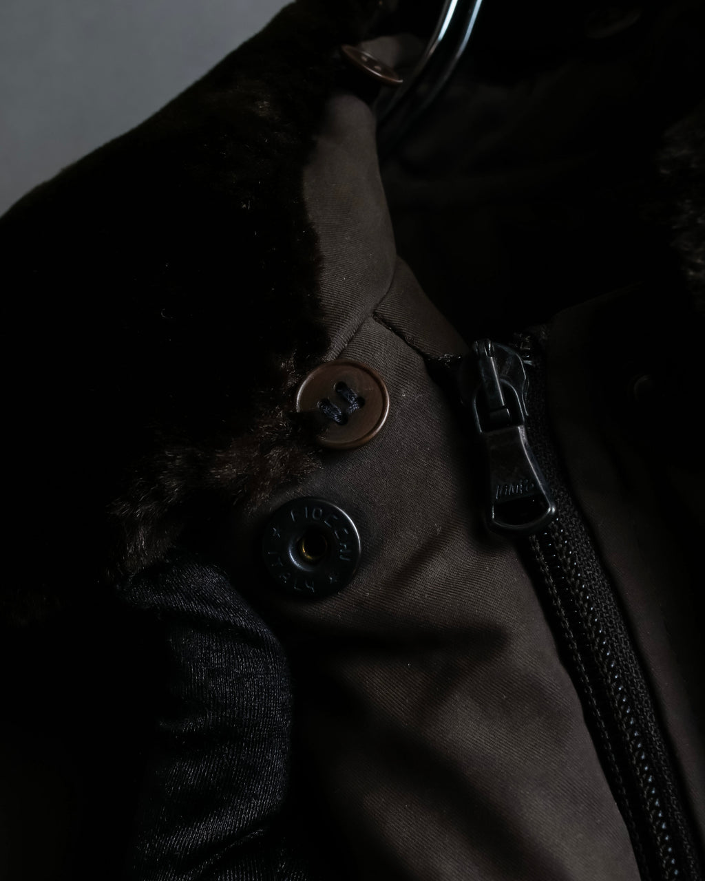 "Weekend Max Mara" Fur collar front zipper blouson