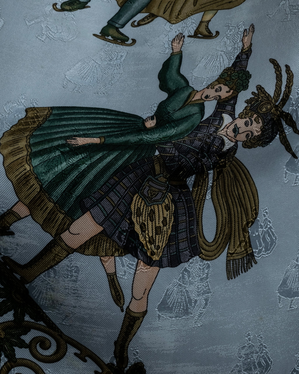 "HERMES" Carré 90 Joies d’Hiver Winter Pleasures silk scarf