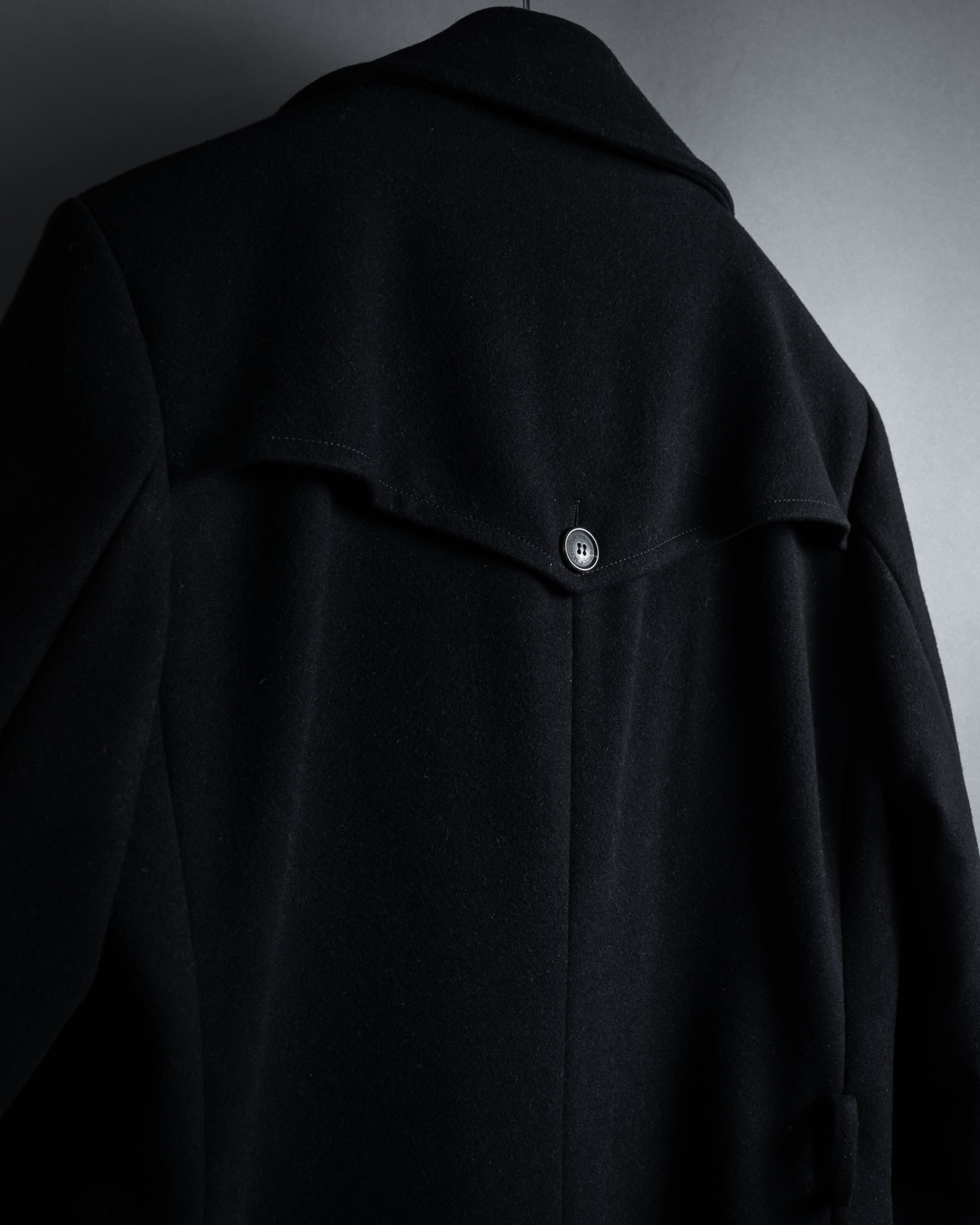"VIKTOR&ROLF" Sculptural lapel melton coat