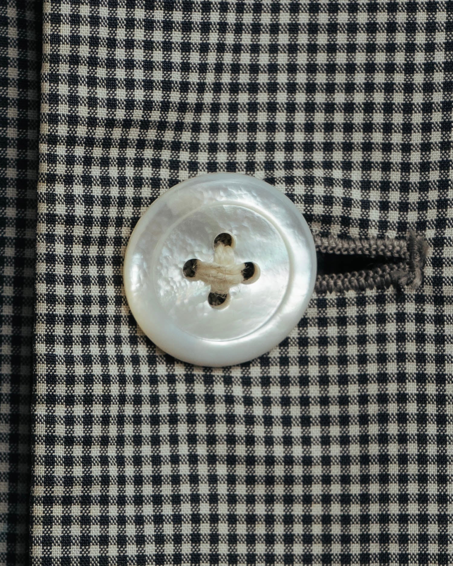 -SPECIAL- "Y's for men" 80's Double breasted houndstooth long jacket
