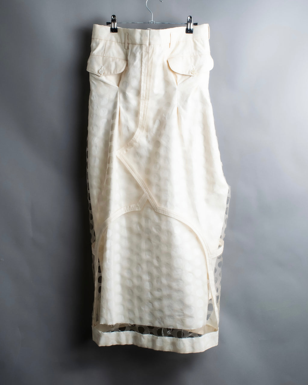 "MAISON MARGIELA" 20SS Polka dot tulle layered skirt