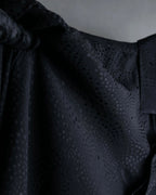 "Saint Laurent" Jacquard pattern silk satin shirt