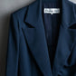 "Christian Dior" Asymmetrical gathered design tailored jacket