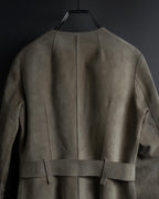 "LOUIS VUITTON" 00's Marc Jacobs period double-breasted suede coat