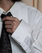 "GIVENCHY" Bosom panel design white shirt