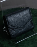 "MAISON MARGIELA" Grained leather envelope compact wallet