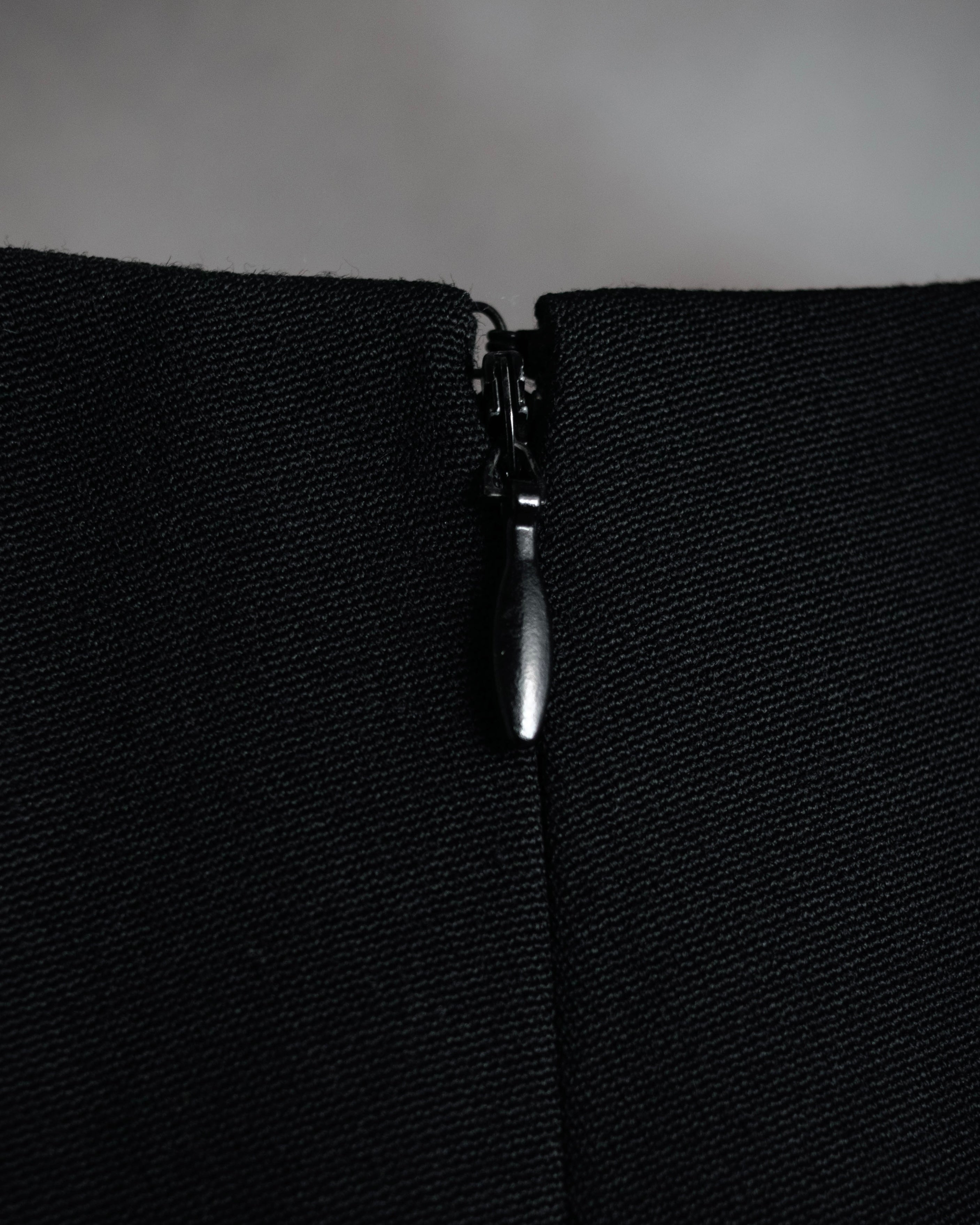 “CELINE” 2010–2013 Tuxedo satin lapel minimal dress