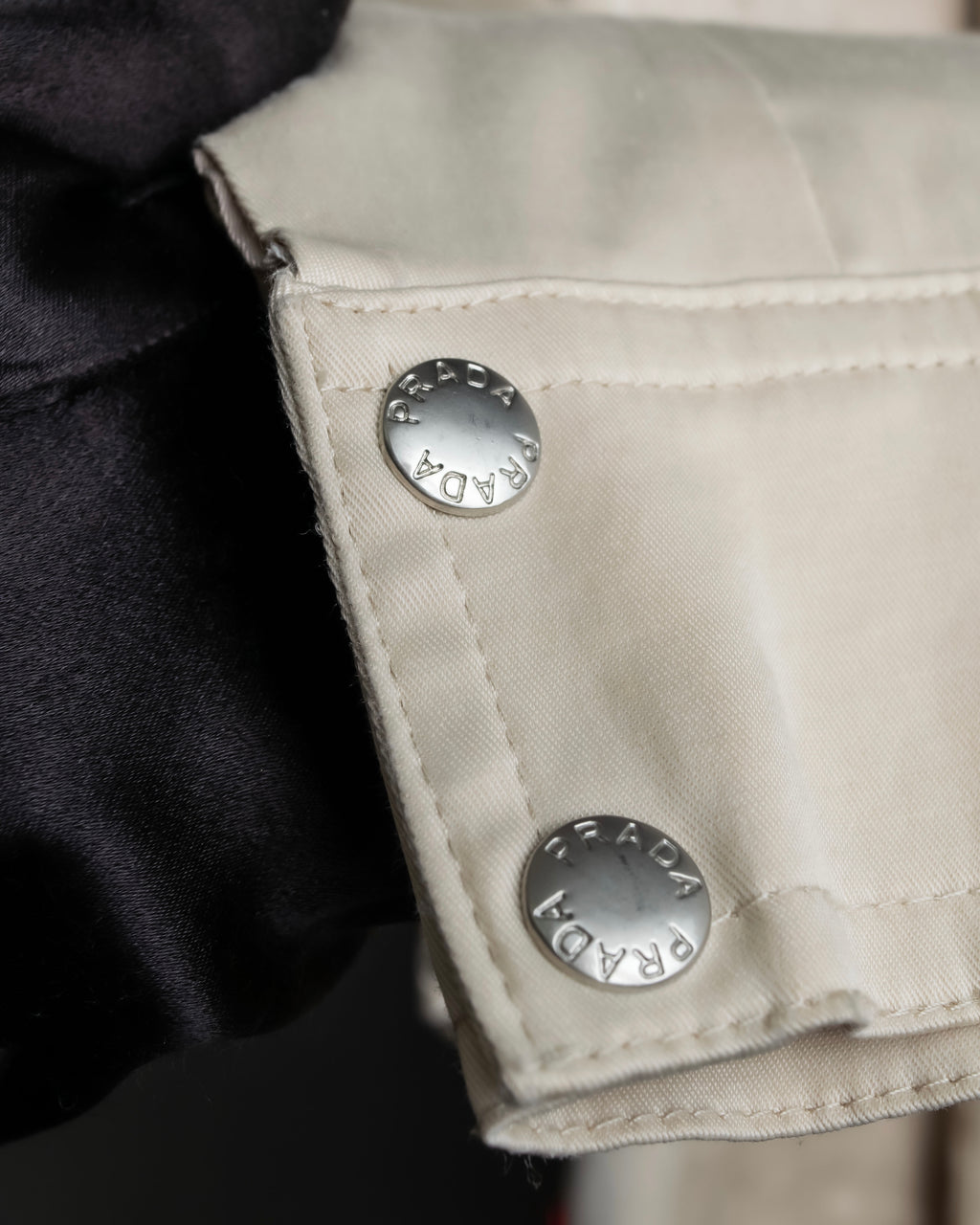 "PRADA" Military detail cotton jacket