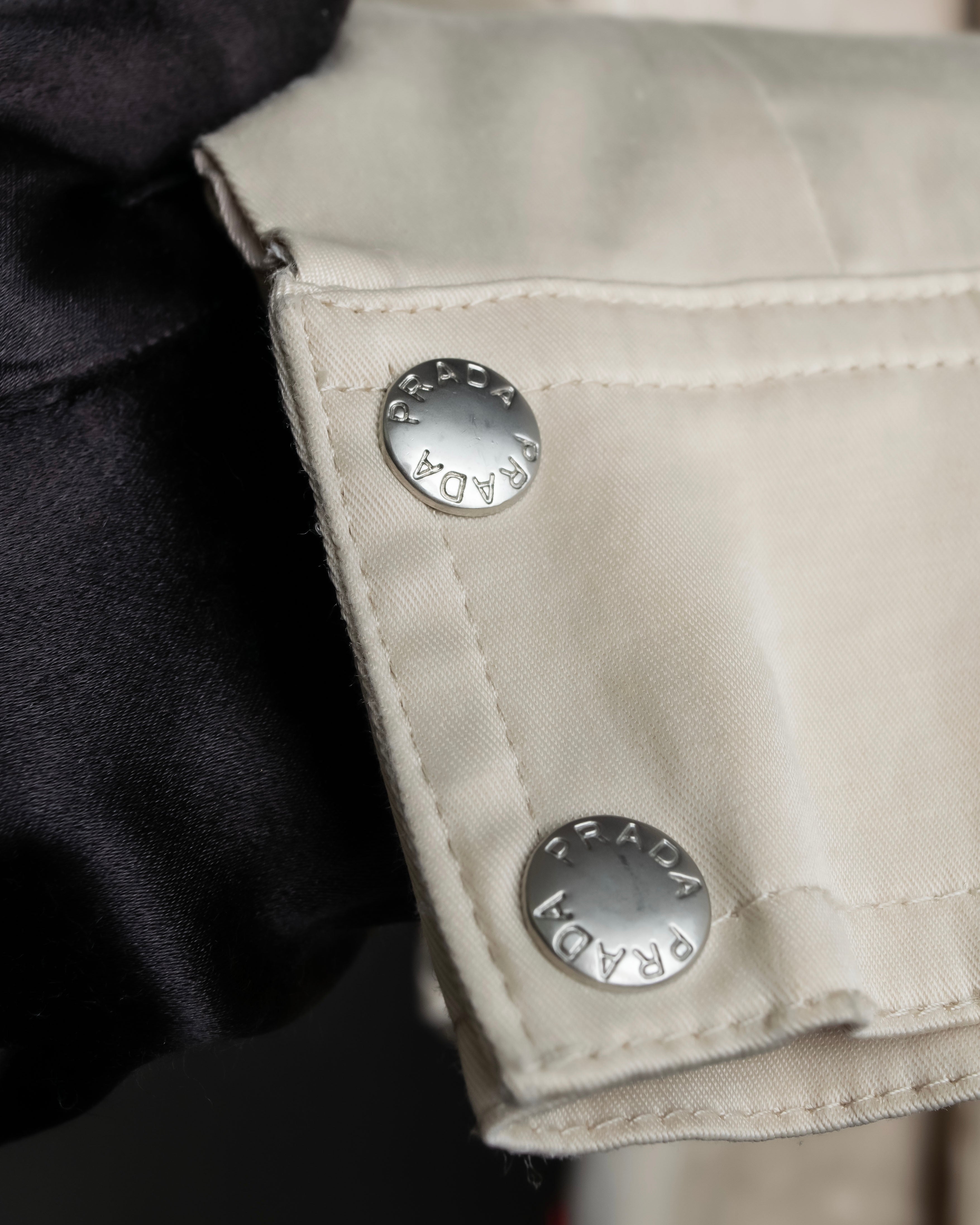 "PRADA" Military detail cotton jacket