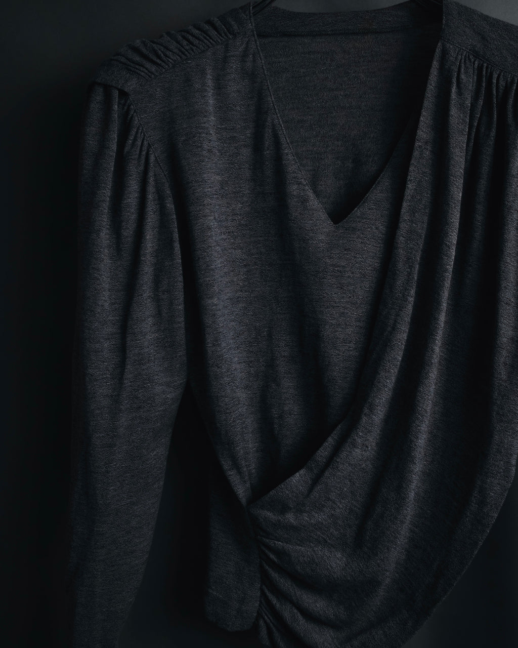 "Christian Dior" Late 80’s-early 90’s draped wrap knit top