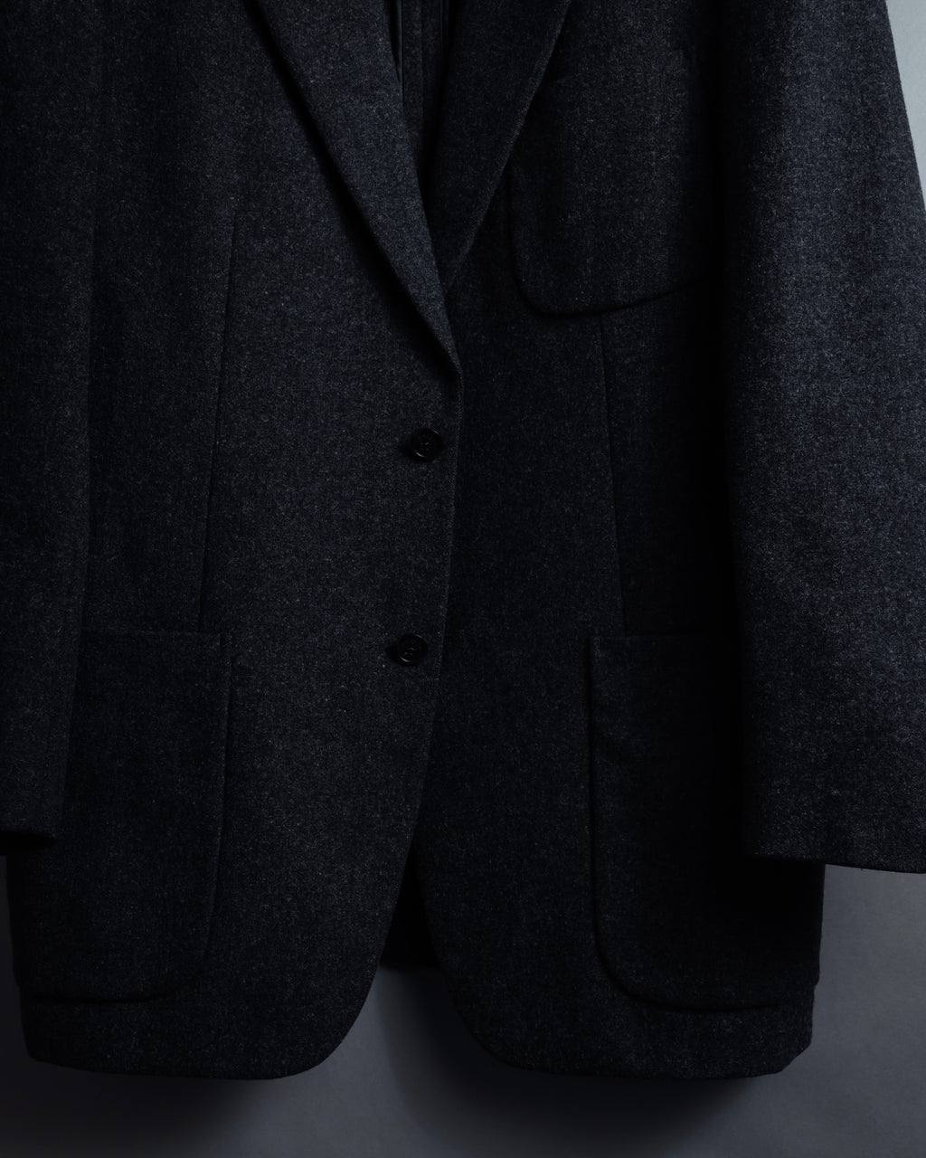 "BURBERRY" Marbled wool unlined tailored jacket