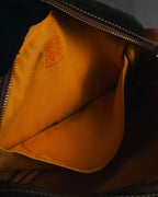 "LOEWE" 80’s bicolor nappa leather and suede shoulder bag