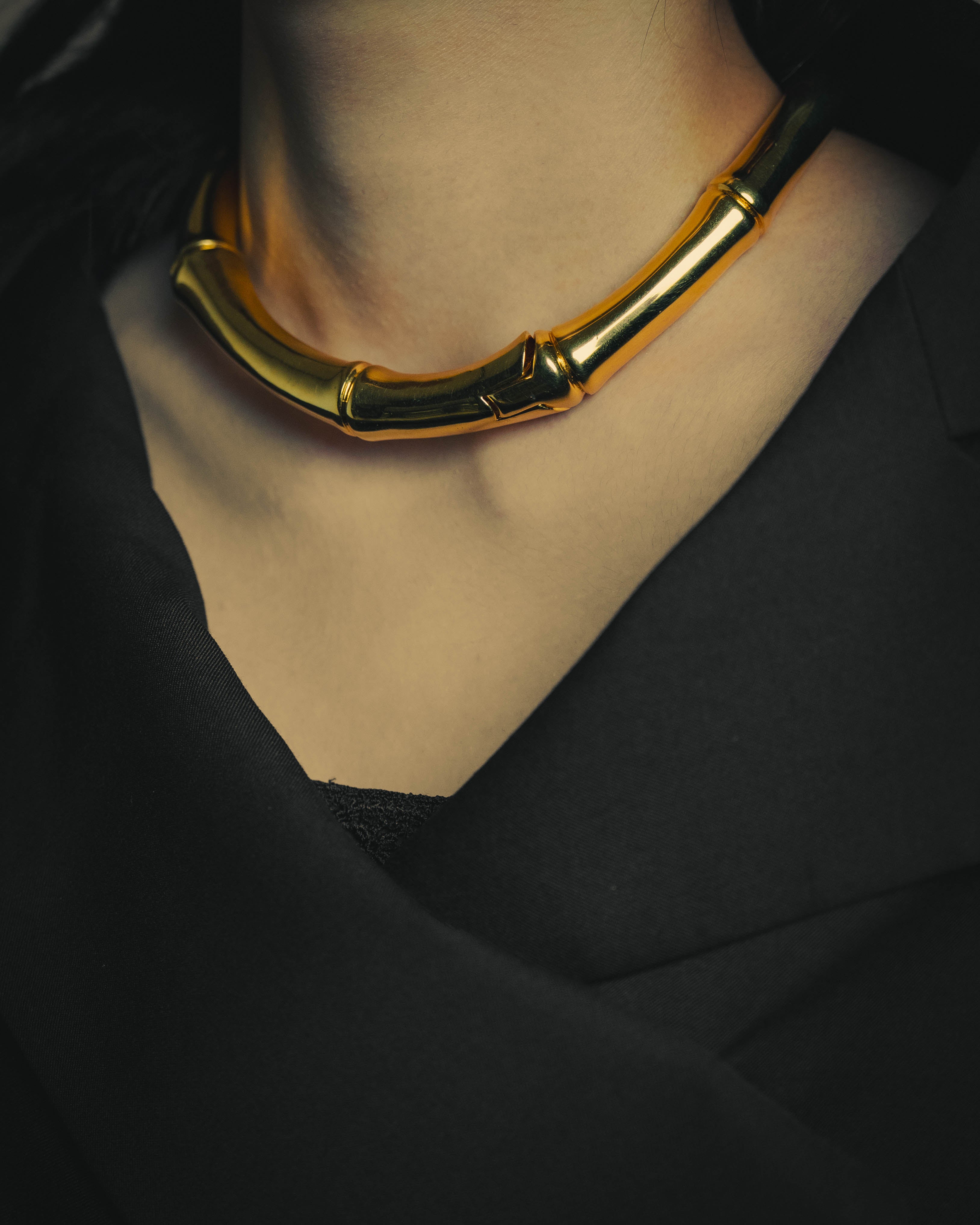 –SPECIAL– "GUCCI" 2025- Sculptural bamboo choker necklace