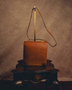 -SPECIAL- "Hermès" 80's Structured leather shoulder bag
